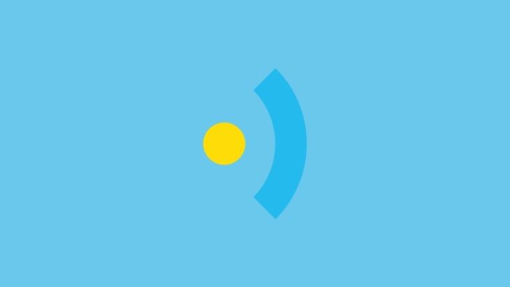 Default blog image of logo on blue