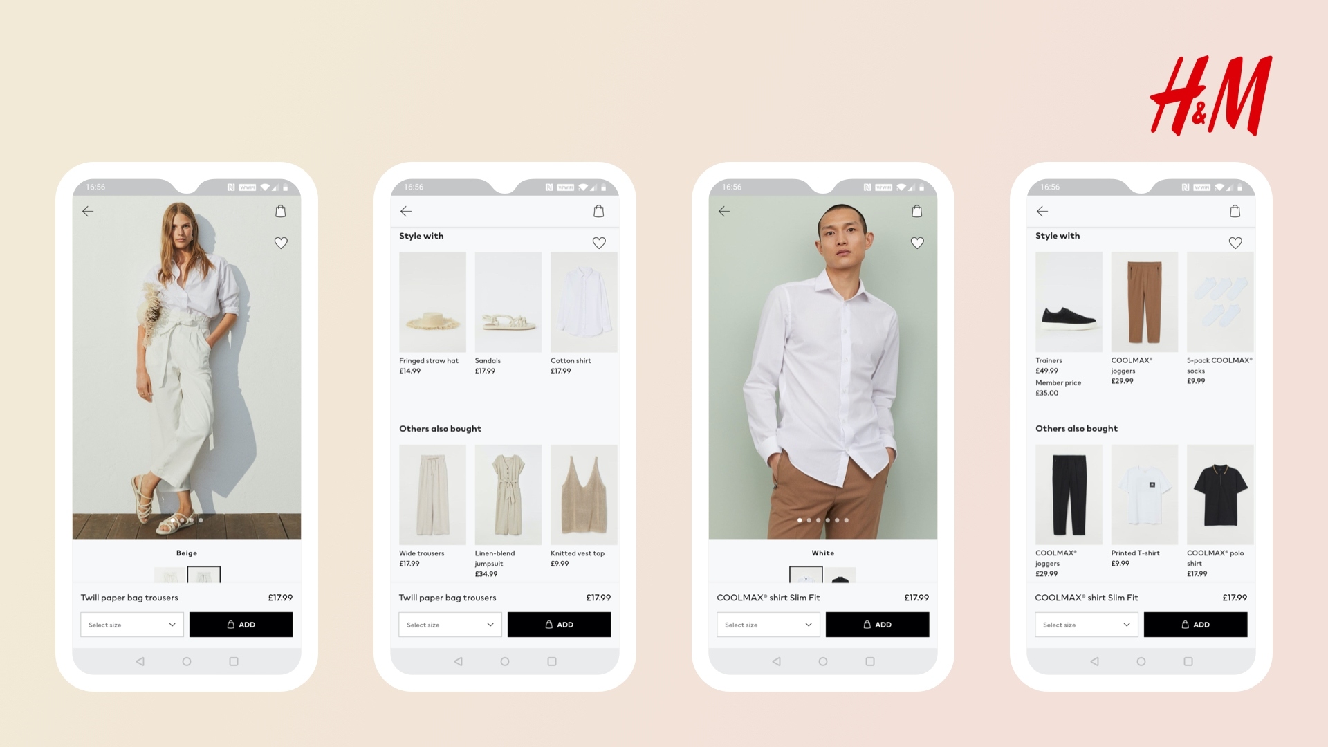 H&M Ecommerce app example blog1