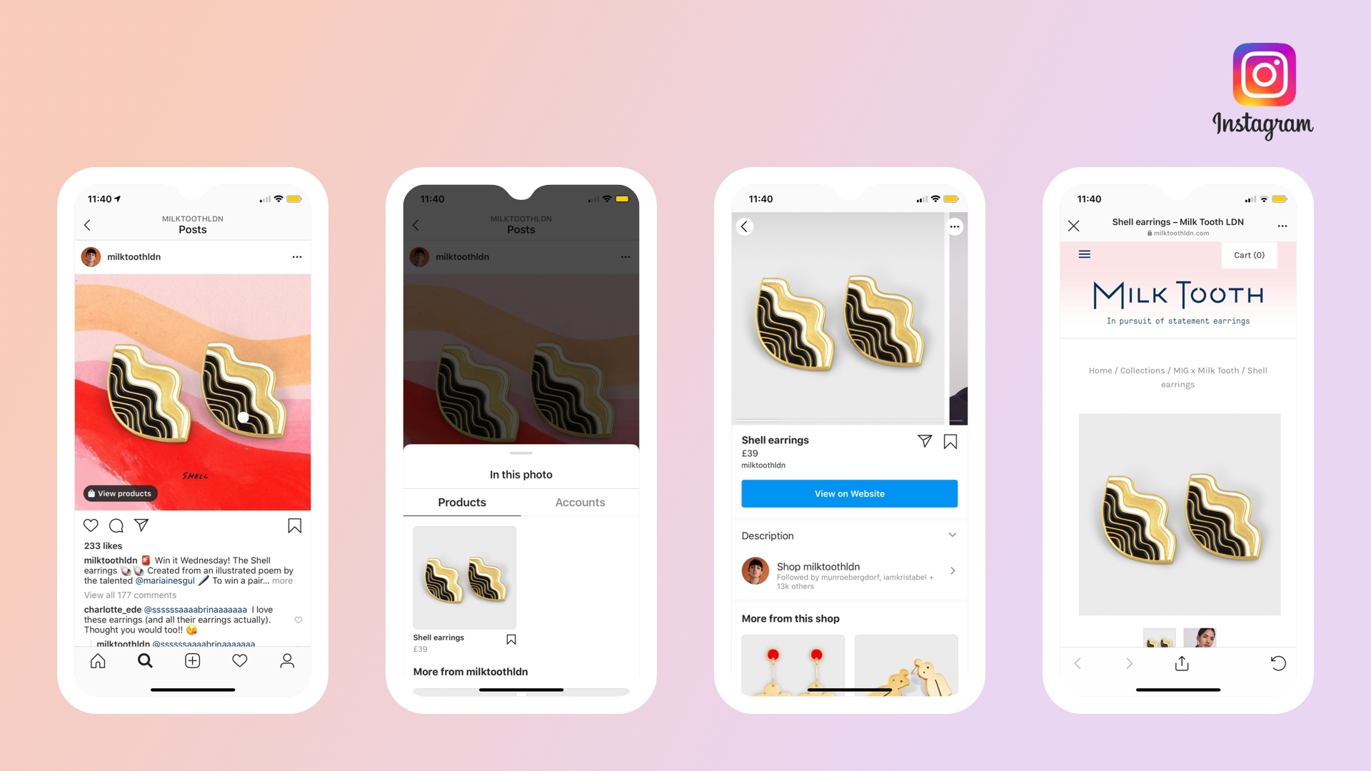 Instagram Ecommerce app example blog5